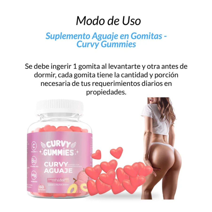 Curvy Gummies™ - Suplemento Natural Potenciador de Silueta