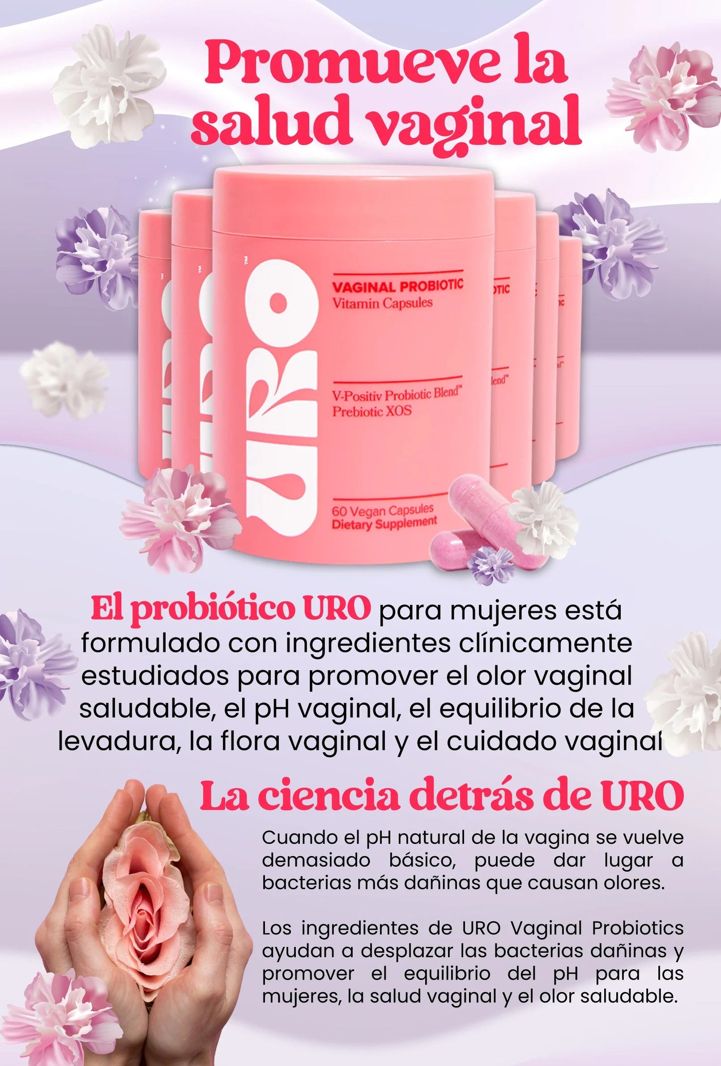 Cápsulas Uro™ - Probiótico Cuidado Femenino
