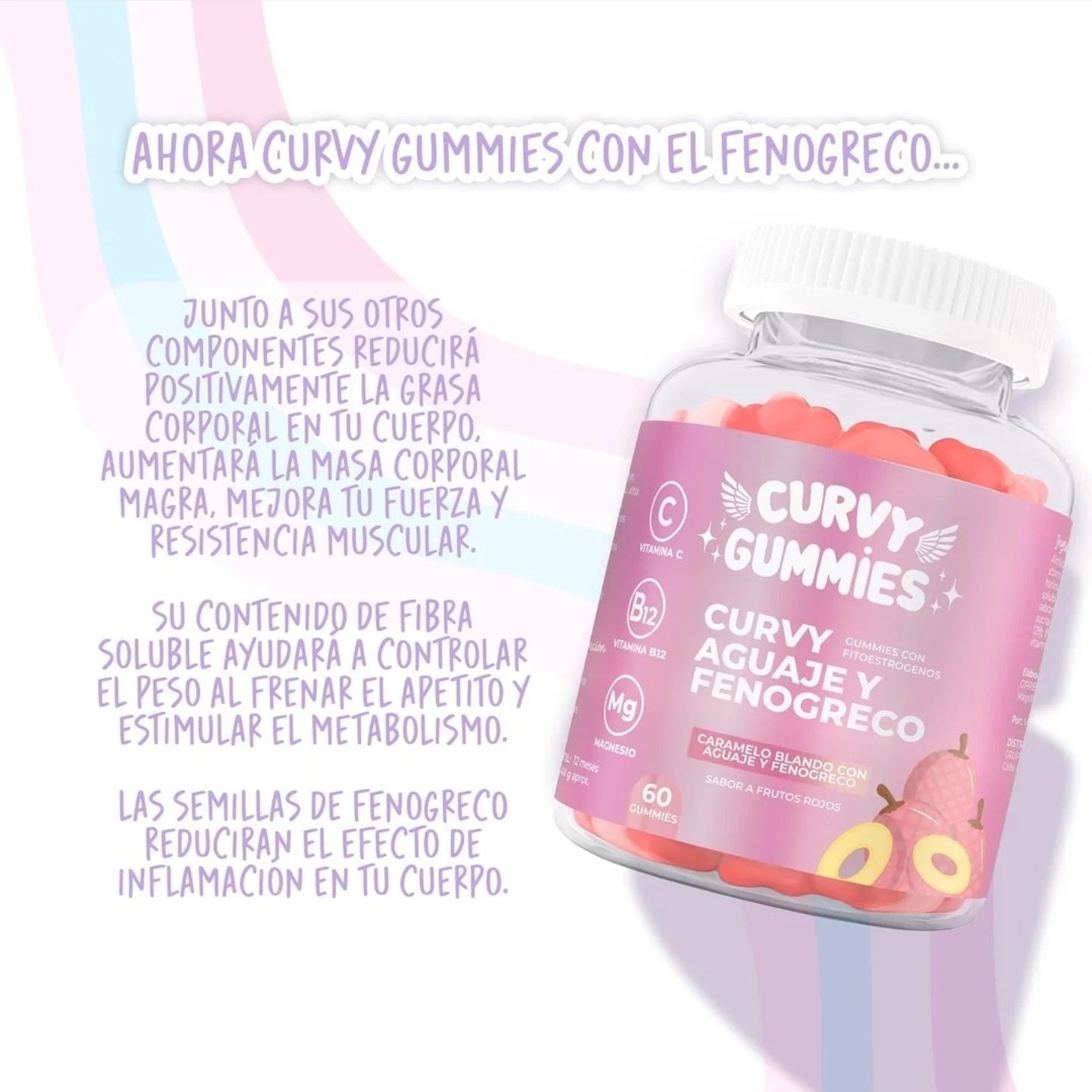 Curvy Gummies™ - Suplemento Natural Potenciador de Silueta